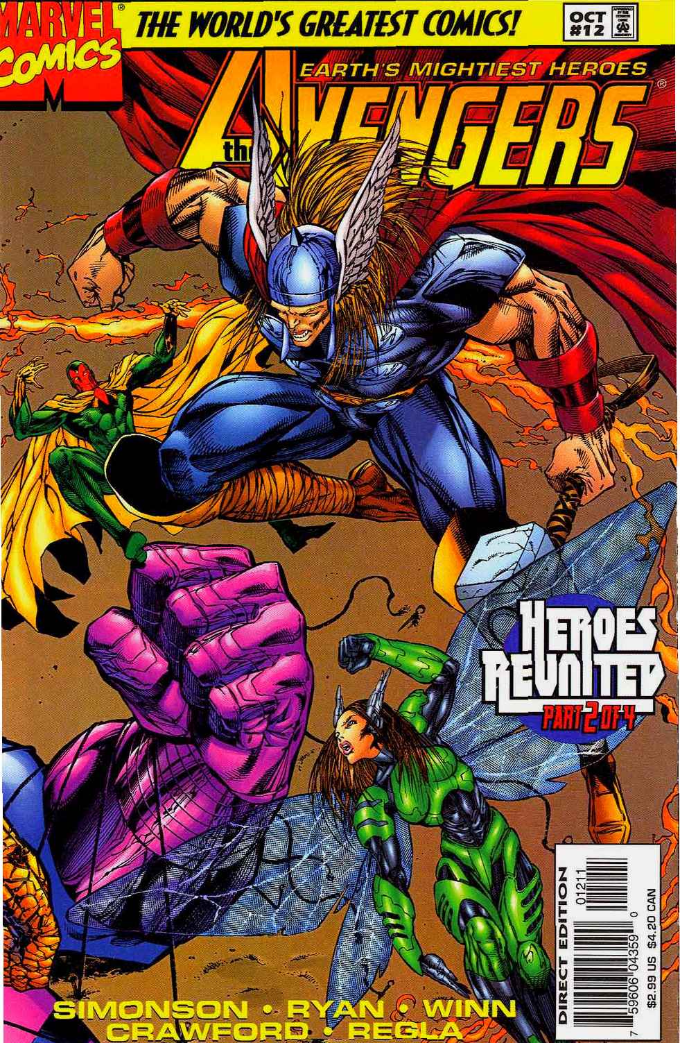 Avengers (vol.2) #12 cover
